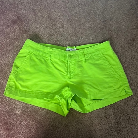 Women’s Lime Green Shorts - Picture 1 of 2